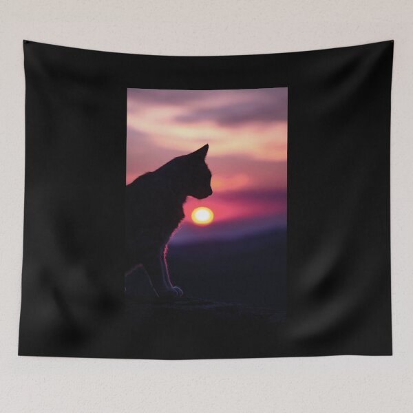 Item preview, sunset cat designed and sold by Leazzz.