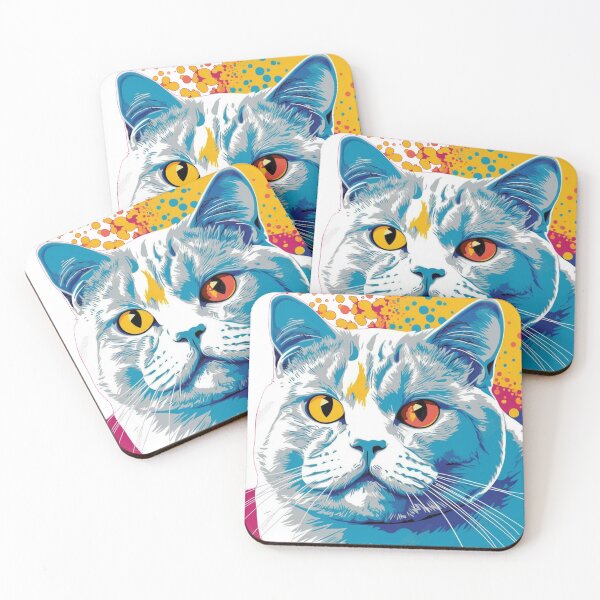 Item preview, Pop Art: British Shorthair Cat Design for Stylish and Creative Cat designed and sold by DooodleGod.