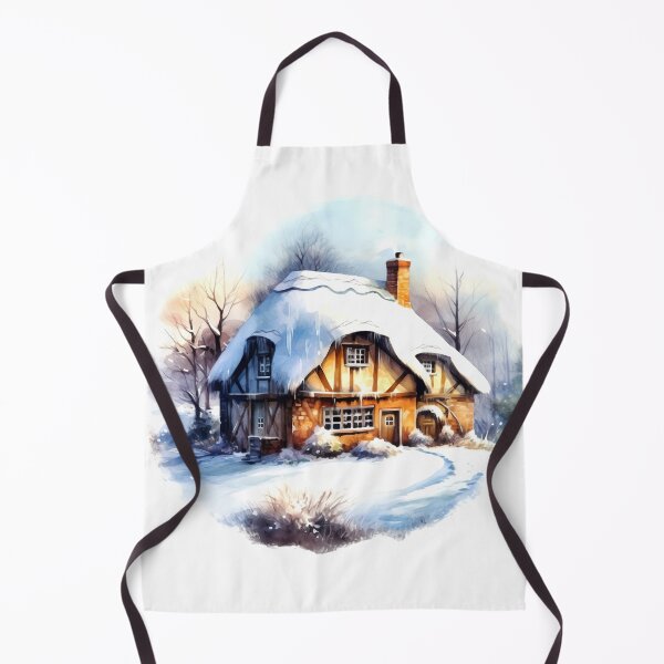 Item preview, Charming Winter Farmhouse Clipart, Snowy Retreat, Winter Coziness, Festive Farmstead, Rural Charm, Frosty Homestead, Quaint Winter Haven designed and sold by CoolorPainting.