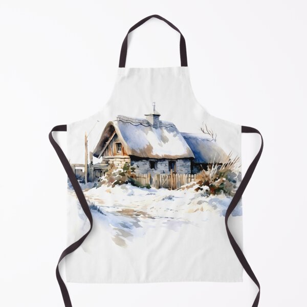 Item preview, Charming Winter Farmhouse Clipart, Snowy Retreat, Winter Coziness, Festive Farmstead, Rural Charm, Frosty Homestead, Quaint Winter Haven designed and sold by CoolorPainting.