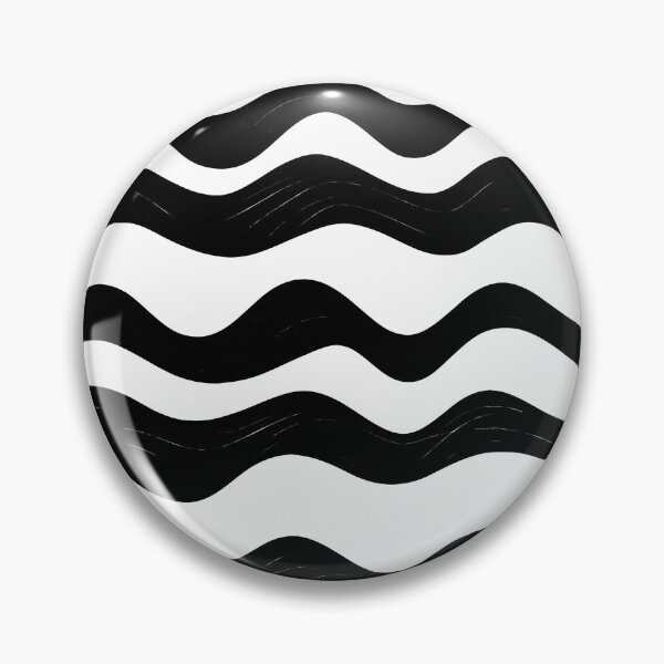 Item preview, Watercolour Black & White Wavy Lines Seamless Pattern designed and sold by PatternStudios.