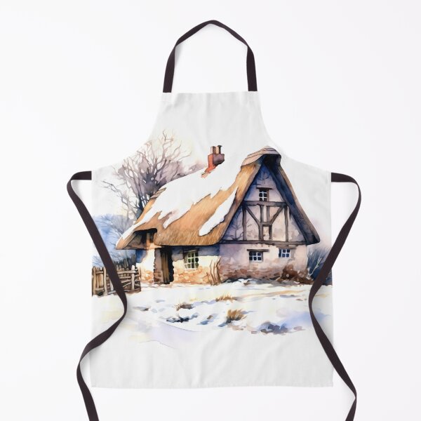 Item preview, Charming Winter Farmhouse Clipart, Snowy Retreat, Winter Coziness, Festive Farmstead, Rural Charm, Frosty Homestead, Quaint Winter Haven designed and sold by CoolorPainting.