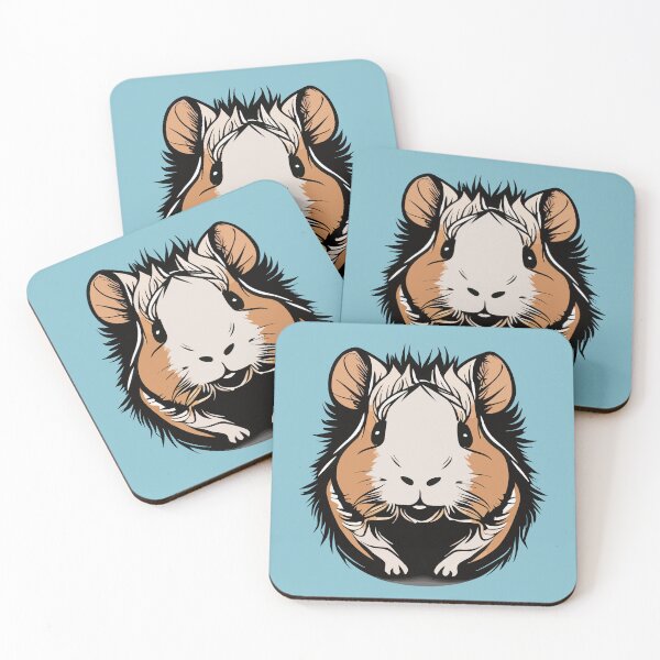 Item preview, Smiling guinea pig designed and sold by RatArt Designs.