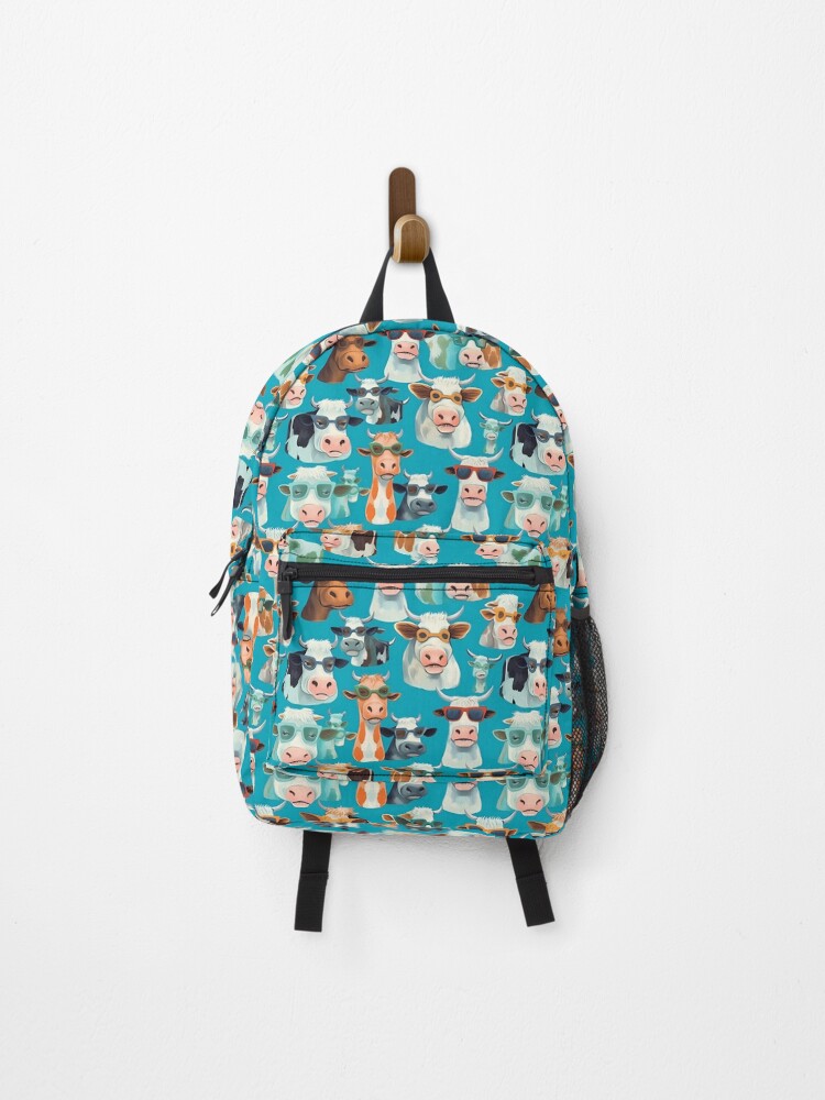 Thumbnail 1 of 3, Backpack, Cow Pattern designed and sold by KateAndersonLTD.