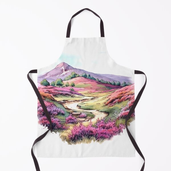 Item preview, Heather Hill Clipart, Purple Blooms, Hilltop Beauty, Floral Landscape, Heather Fields, Scenic Outlook, Hillside Serenity designed and sold by CoolorPainting.
