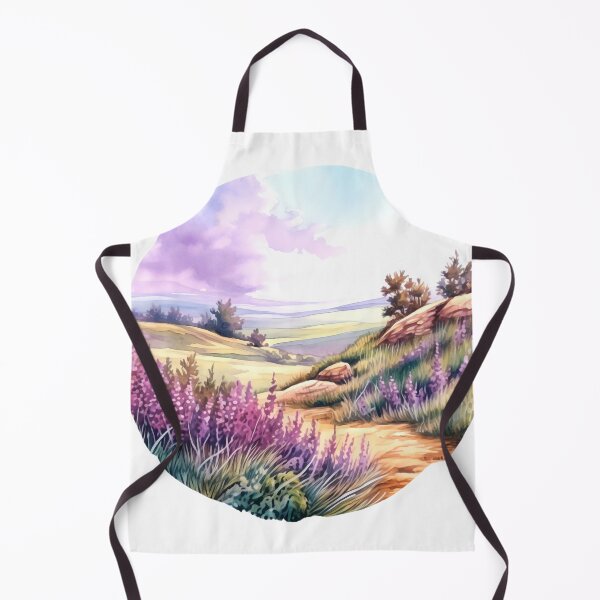 Item preview, Heather Hill Clipart, Purple Blooms, Hilltop Beauty, Floral Landscape, Heather Fields, Scenic Outlook, Hillside Serenity designed and sold by CoolorPainting.