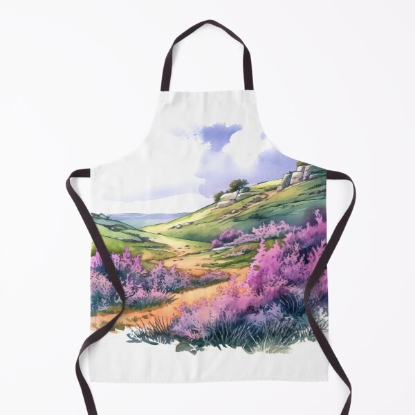 Item preview, Heather Hill Clipart, Purple Blooms, Hilltop Beauty, Floral Landscape, Heather Fields, Scenic Outlook, Hillside Serenity designed and sold by CoolorPainting.