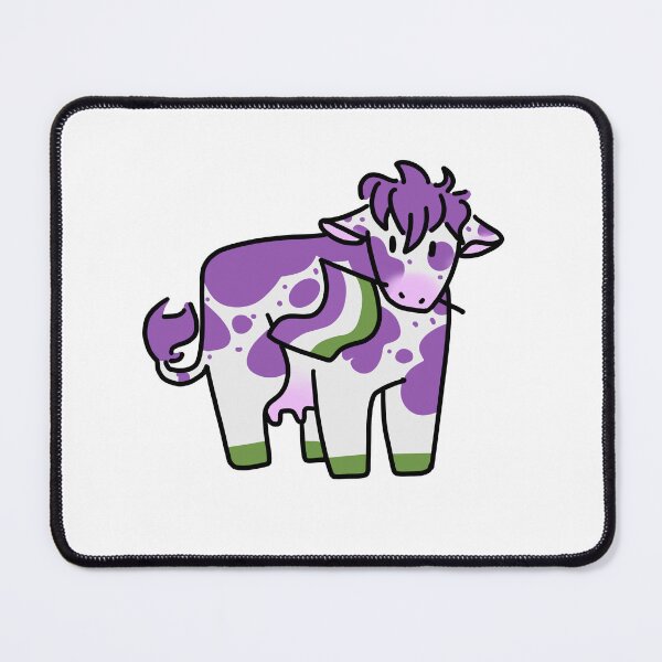 Item preview, genderqueer Pride Cow designed and sold by HelLoveHelena.
