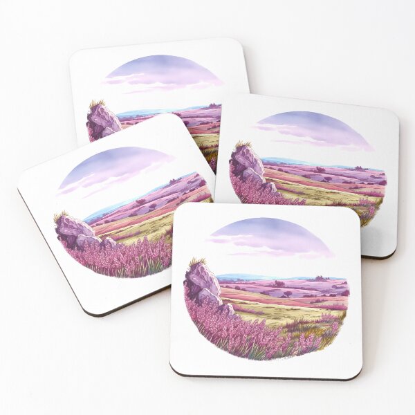Item preview, Heather Hill Clipart, Purple Blooms, Hilltop Beauty, Floral Landscape, Heather Fields, Scenic Outlook, Hillside Serenity designed and sold by CoolorPainting.