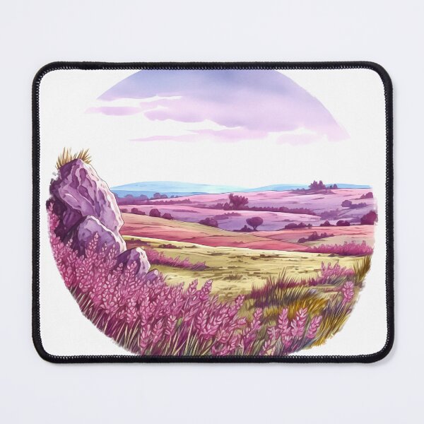 Item preview, Heather Hill Clipart, Purple Blooms, Hilltop Beauty, Floral Landscape, Heather Fields, Scenic Outlook, Hillside Serenity designed and sold by CoolorPainting.