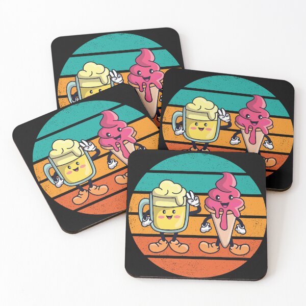 Item preview, "Sunset Delights: A Retro-Inspired Oasis of Coffee and Ice Cream " designed and sold by PatriciaReyes.