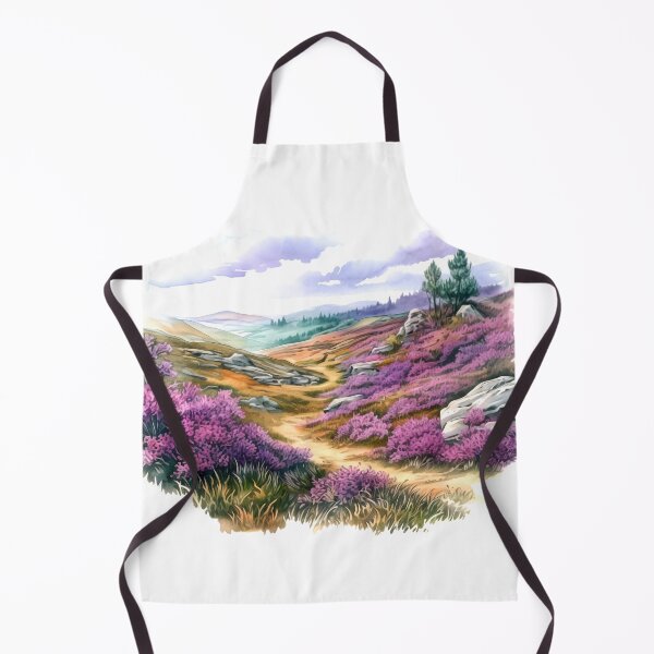 Item preview, Heather Hill Clipart, Purple Blooms, Hilltop Beauty, Floral Landscape, Heather Fields, Scenic Outlook, Hillside Serenity designed and sold by CoolorPainting.