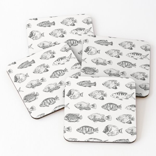 Item preview, Coral fish pattern designed and sold by bokasin.