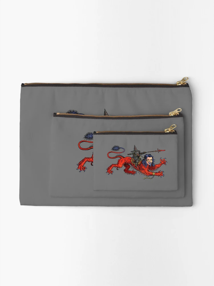 Thumbnail 2 of 4, Zipper Pouch, Manticore Rider designed and sold by SharpSticks.
