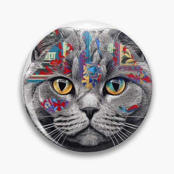 Artikelvorschau, Shorthair Art: Surreal Feline Digital - Cat Breed, UK, Illustration, Sleek, Whiskers, Pet, contemporary. entworfen und verkauft von DooodleGod.