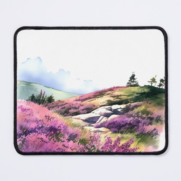 Item preview, Heather Hill Clipart, Purple Blooms, Hilltop Beauty, Floral Landscape, Heather Fields, Scenic Outlook, Hillside Serenity designed and sold by CoolorPainting.