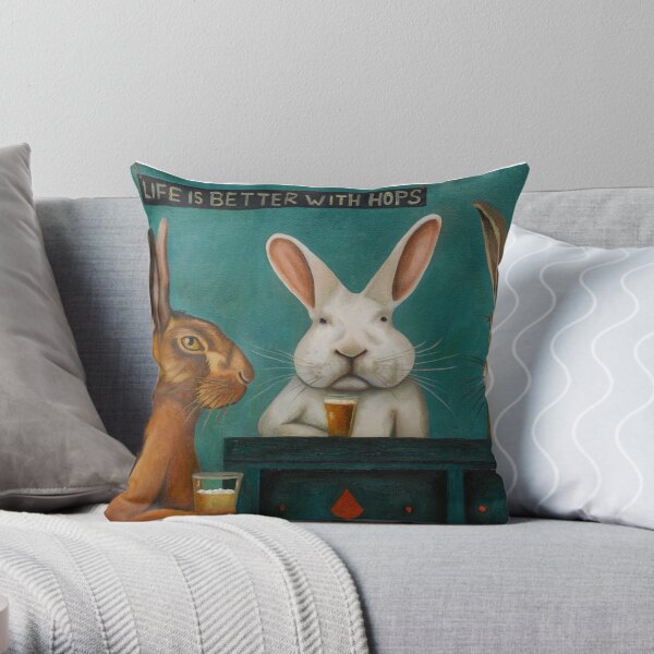 Bar Hopping Throw Pillow