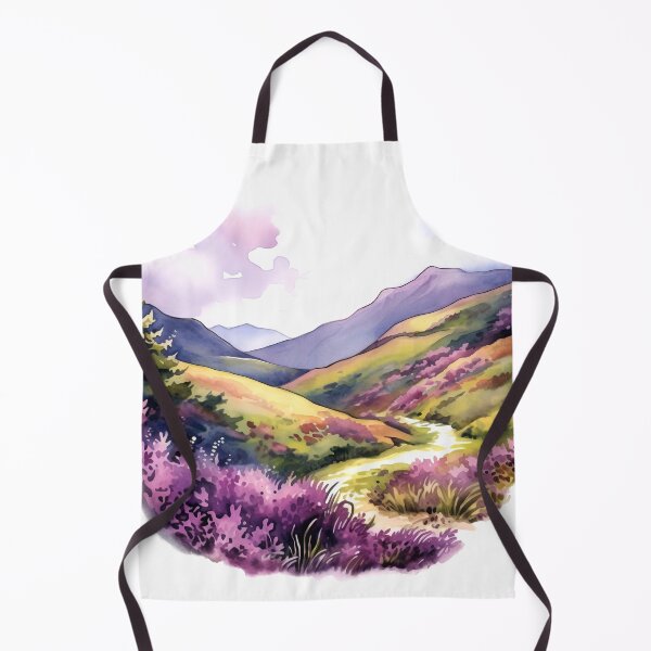 Item preview, Heather Hill Clipart, Purple Blooms, Hilltop Beauty, Floral Landscape, Heather Fields, Scenic Outlook, Hillside Serenity designed and sold by CoolorPainting.