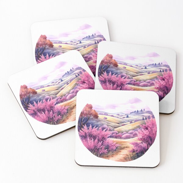 Item preview, Heather Hill Clipart, Purple Blooms, Hilltop Beauty, Floral Landscape, Heather Fields, Scenic Outlook, Hillside Serenity designed and sold by CoolorPainting.
