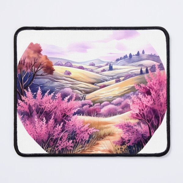 Item preview, Heather Hill Clipart, Purple Blooms, Hilltop Beauty, Floral Landscape, Heather Fields, Scenic Outlook, Hillside Serenity designed and sold by CoolorPainting.