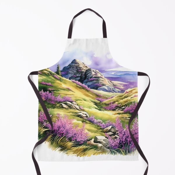 Item preview, Heather Hill Clipart, Purple Blooms, Hilltop Beauty, Floral Landscape, Heather Fields, Scenic Outlook, Hillside Serenity designed and sold by CoolorPainting.
