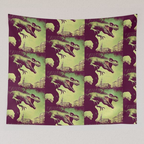 Item preview, Retro Dinosaur print designed and sold by Witty-Kids.