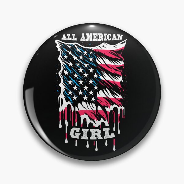 Item preview, All American Girl 4th Of July Melting Retro USA Flag designed and sold by GrandeDuc.