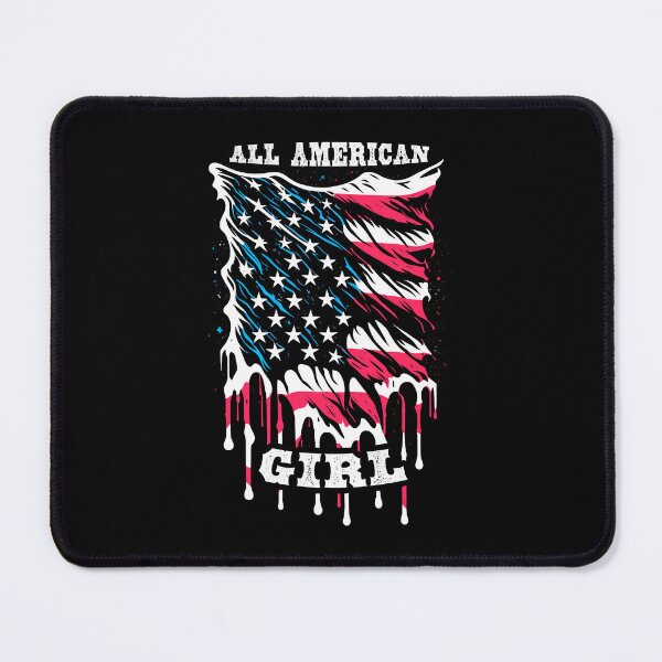 Item preview, All American Girl 4th Of July Melting Retro USA Flag designed and sold by GrandeDuc.