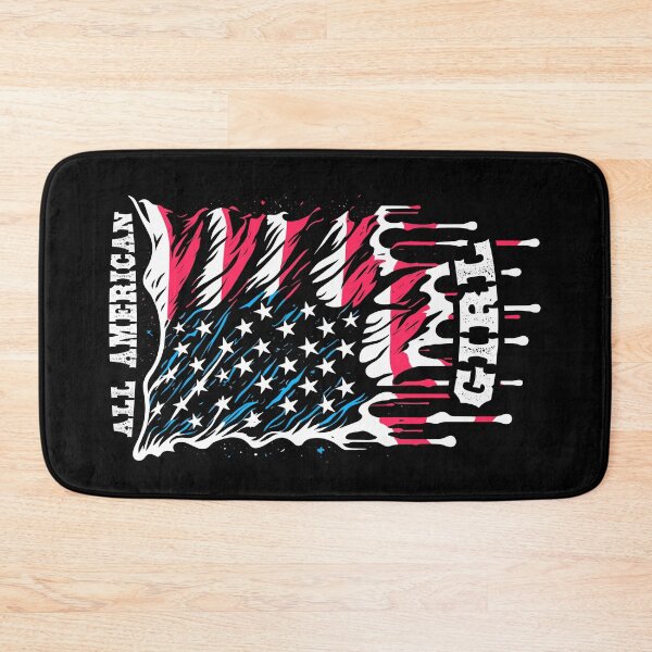 Item preview, All American Girl 4th Of July Melting Retro USA Flag designed and sold by GrandeDuc.