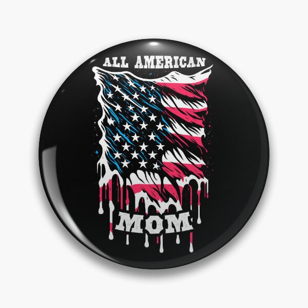 Item preview, All American Mom 4th Of July Melting Retro USA Flag designed and sold by GrandeDuc.