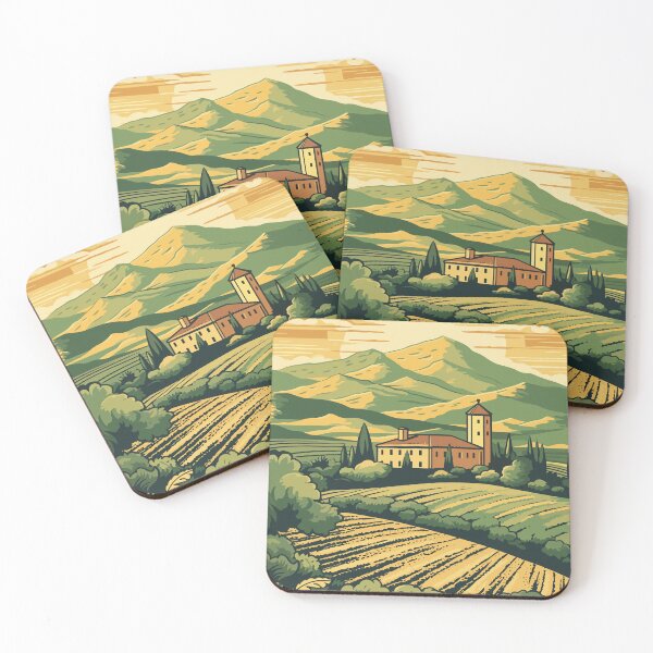 Item preview, Umbria, Italy, Travel Poster designed and sold by BokeeLee.