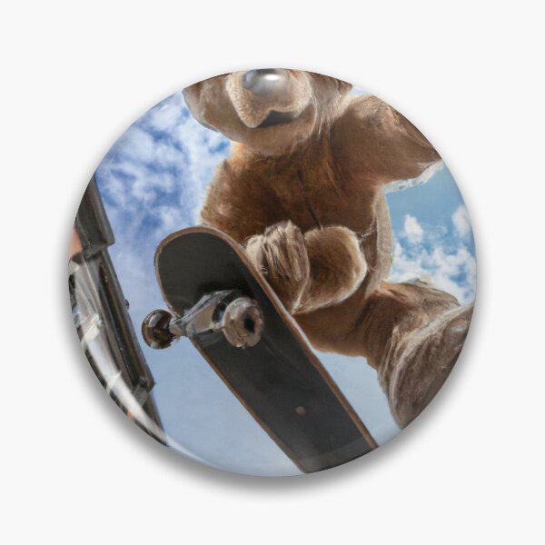 Item preview, Teddy Bear Doing a Kick-Flip on a Skateboard designed and sold by SRDdesigns.