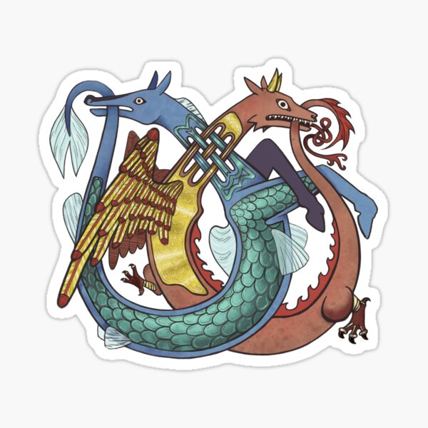 Celtic creatures Sticker