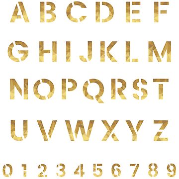 Elegant Gold Letter Stickers - Personalize Your Style with