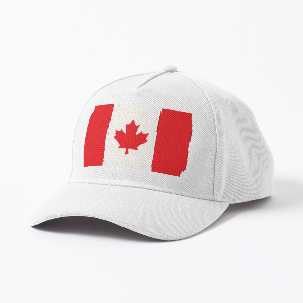 Canada Day red trucker hat with Canadian flag