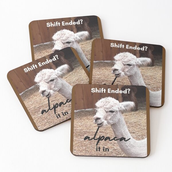 Item preview, Shift Ended Alpaca Pun Meme designed and sold by IvaRenee.