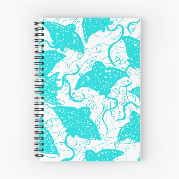 Item preview, Stingray - School of Fish - Nautical Summer - Aqua  designed and sold by Michelebuttons.