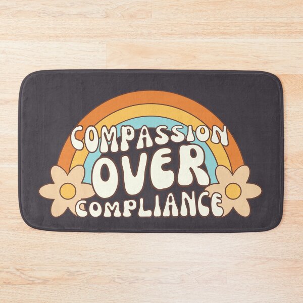 Item preview, Compassion Over Compliance Retro designed and sold by SunfullyYours.