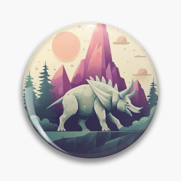 Artikelvorschau, Triceratops in Grundfarben, Kunst inspiriert von Dinosauriern entworfen und verkauft von CDC40.