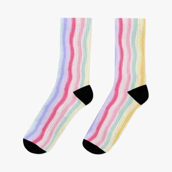 Item preview, Watercolour Colourful Vertical Wavy Lines Seamless Pattern designed and sold by PatternStudios.