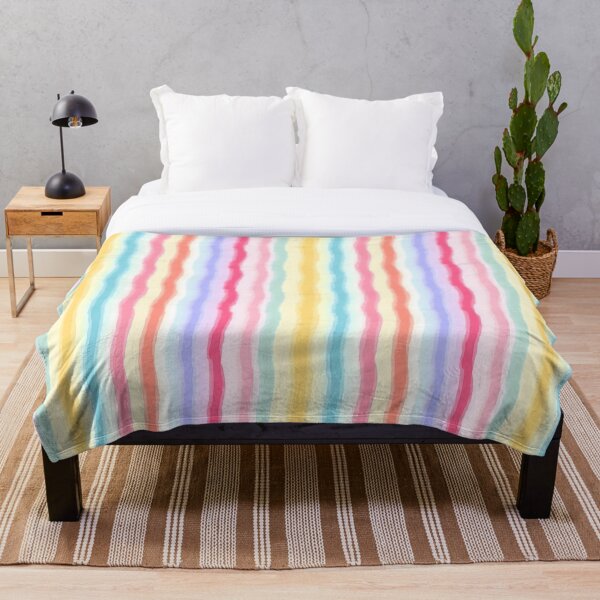 Item preview, Watercolour Colourful Vertical Wavy Lines Seamless Pattern designed and sold by PatternStudios.