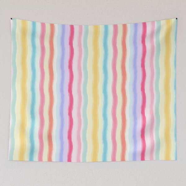 Item preview, Watercolour Colourful Vertical Wavy Lines Seamless Pattern designed and sold by PatternStudios.
