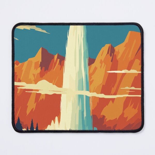 Item preview, National park Yellowstone, Usa, Travel Poster designed and sold by BokeeLee.