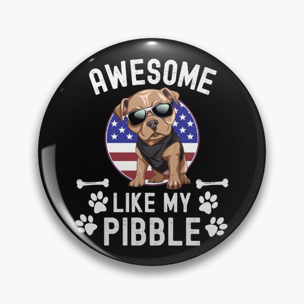 Item preview, Awesome Like My Pibble USA Flag Pitbull Dog Breed July 4th Funny designed and sold by elvisg03.