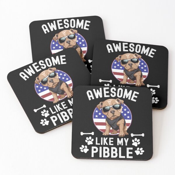 Item preview, Awesome Like My Pibble USA Flag Pitbull Dog Breed July 4th Funny designed and sold by elvisg03.