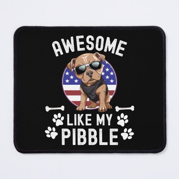 Item preview, Awesome Like My Pibble USA Flag Pitbull Dog Breed July 4th Funny designed and sold by elvisg03.