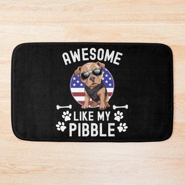 Item preview, Awesome Like My Pibble USA Flag Pitbull Dog Breed July 4th Funny designed and sold by elvisg03.