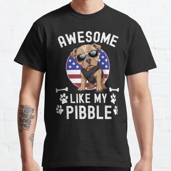 Item preview, Awesome Like My Pibble USA Flag Pitbull Dog Breed July 4th Funny designed and sold by elvisg03.