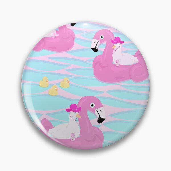 Item preview, Ducks at the pool on flamingo floaty designed and sold by Brandimichelle.