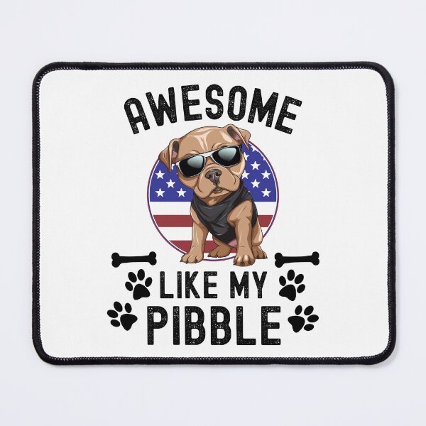 Item preview, Awesome Like My Pibble USA Flag Pitbull Dog Breed July 4th Funny designed and sold by elvisg03.
